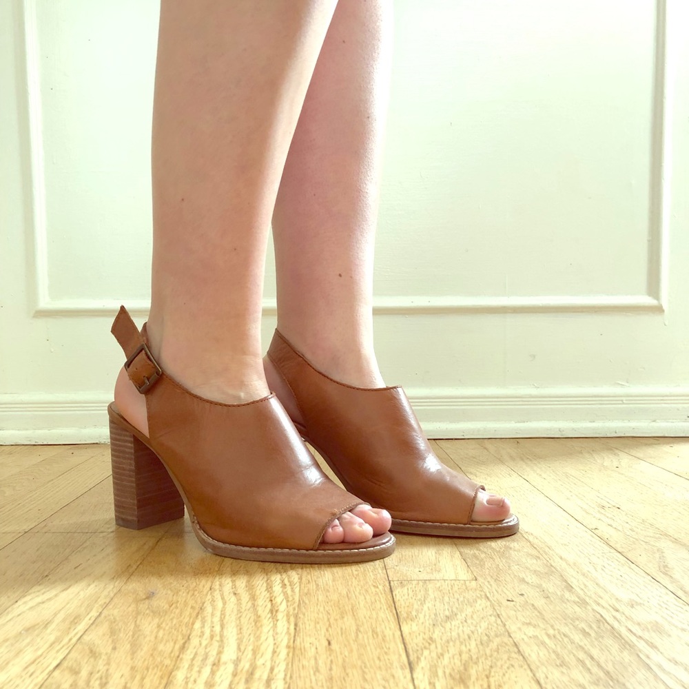 Madewell slingback heeled mules